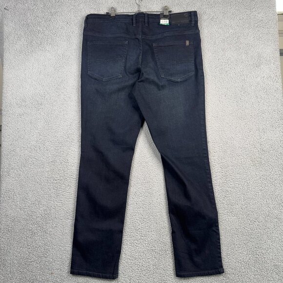 Buffalo David Bitton Jeans Mens 38x34 Dark Wash Jackson Straight Fit Stretch NWT - Picture 4 of 12